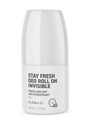 Чоловічий роликовий антиперспірант farmasi invisible, 50 мл