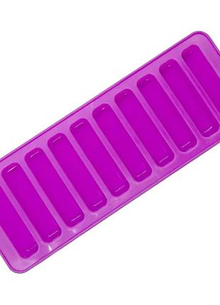 Форма силіконова для льоду, цукерок, сосисок і желе silicone sausage maker (10 st) фіолетовий