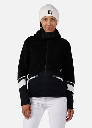 Жіночий фліс rossignol w wispile full-zip hooded fleece black розмір int-l