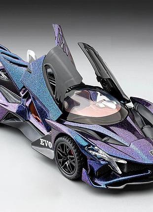 Моделька металлическая спортивная гоночная машинка apollo evo art3865