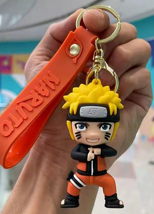 Силиконовый брелок для ключей подвеска на сумку рюкзак наруто naruto art5416
