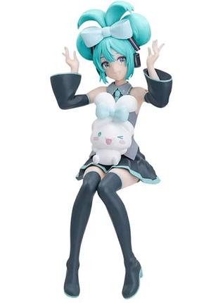 Фигурка статуэтка аниме сидячая хацуне мику с кроликом hatsune miku art5507