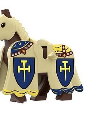 Конструктор фігурка середньовічний лицарський кінь art2129