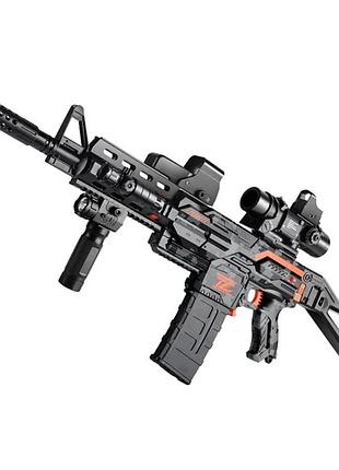 Игрушечный электрический бластер автомат калашникова ак105 art2173