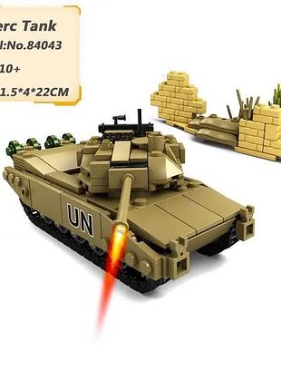 Набор военный конструктор современный танк un 310 деталей art1892