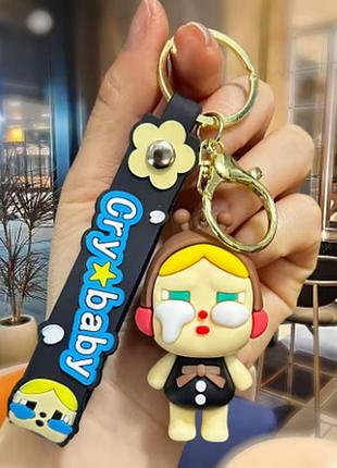 Силиконовый брелок для ключей подвеска на сумку рюкзак плакса cry baby art3614