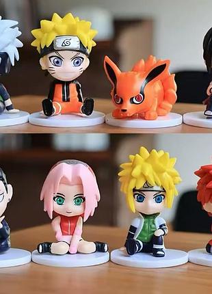 Набір фігурок фігурки наруто naruto 8 шт art5245