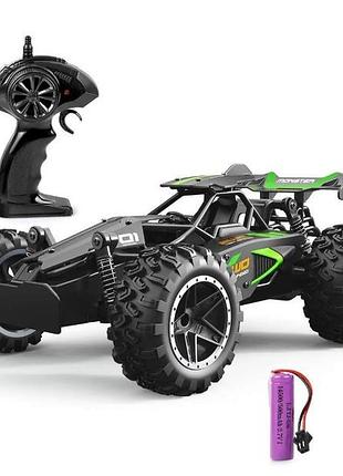 Машинка внедорожник багги на радиоуправлении ready go race 15+км зеленый art6652