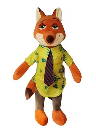 Мягкая игрушка лис ник уайлд зверополис зоотопия zootopia 31см art5809