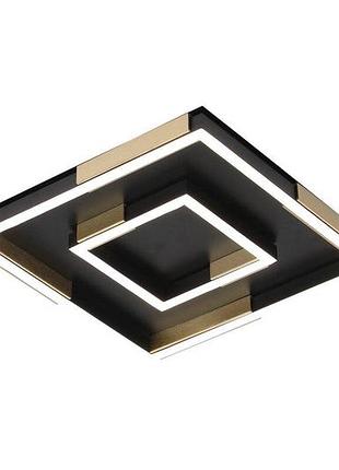 Люстра потолочная valeso 3437/300 черная+ золотом, led 68w