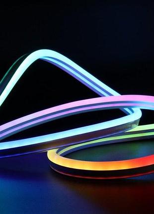 Розумна гнучка led neon rgb стрічка valeso 5 метрів з пультом та додатком