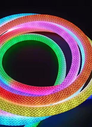 Светодиодная плетеная лента умная valeso 5m 250led rgb с пультом и управлением через приложение