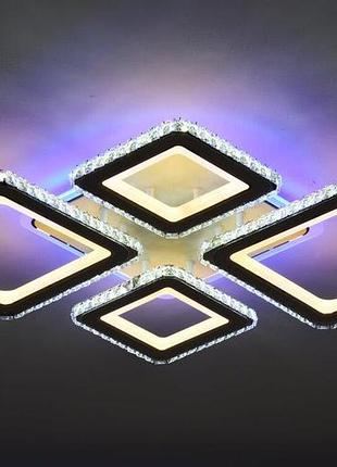 Люстра потолочная valeso 55659/2+2 белая + хром, led