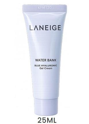 Laneige water bank blue hyaluronic gel cream 25ml увлажняющий крем для лица