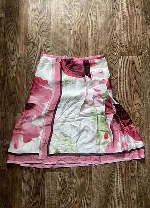 Кольорова юбка з квітами loro piana flowers