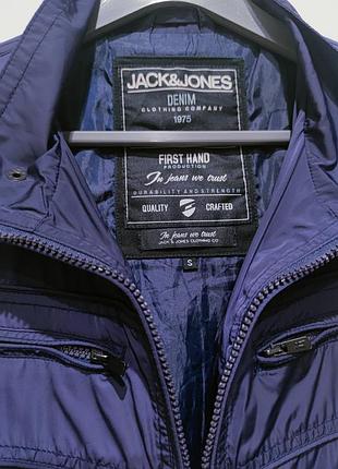 Легка куртка-вітрівка jack & jones denim р. s(м) синього кольору на подкладці, оригінал, з іспанії