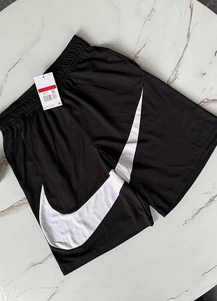 Шорты nike big swoosh найк биг свуш мужские черные брендовые летние спортивные s-xl m