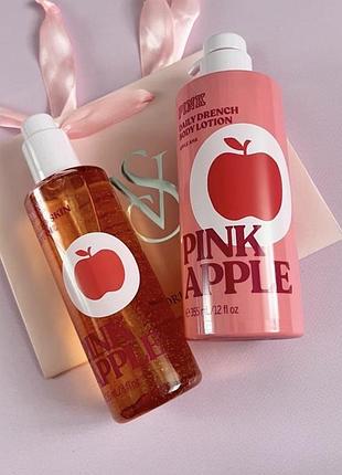 Парфумований набір доглядовоі косметики лосьйон олійка victoria's secret pink із лінійки pink apple оригінал