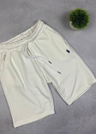 Шорты polo ralph lauren поло ральф лорен мужские белые трикотажные брендовые летние спортивные s-xl xxl