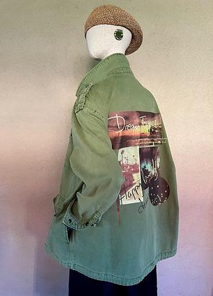 Куртка хаки,милитари,унисекс,zara