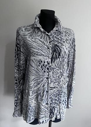 Шовк 100% silk блуза блузка сорочка з довгим рукавом pacific line jeans wear вінтажна