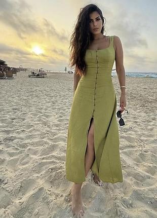 Сукня zara льон