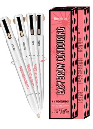 Супер водостойкий карандаш для бровей еasy brow contouring 4*15 фото