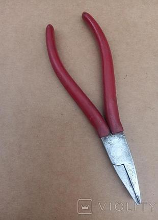 Длинногубцы 14 см узкие плоские flat nose pliers нижняя германия плоскогубцы пассатижи