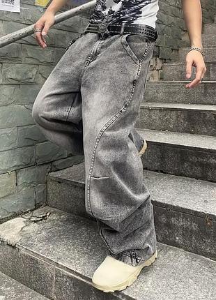 Джинси чоловічі широкі baggy jeans vintage, штани баггі