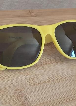 Вінтажні окуляри wayfarer у стилі y2k з германії (uv400 cat.3) жовті