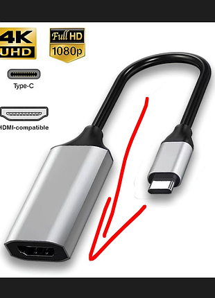 Шнур підключення 
моб. тел. , планшет, 
вхід: type-c

вихід: hdmi 4k

довжина кабелю: 16 см