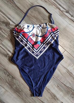 Слитный купальник river island resort usk 14 / eur 40 (l) синий