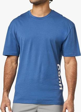 Оригинальный hugo vertical logo cotton short-sleeve tsh 10250129 футболка