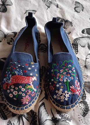Эспадрильи,слипоны от cath kidston 35-36 р