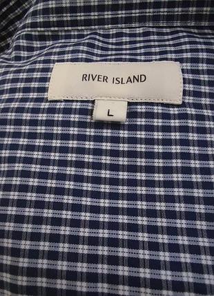 Сорочка river island дрібна клітинка, regular fit, чоловіча р.l, оригінал, британія #дарую