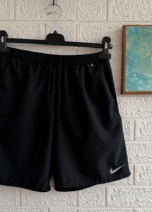 Бігові шорти nike dri fit run чоловічі рм чорні з рефлективним swoosh running з трусами для бігу
