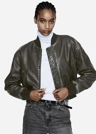 Окажанка куртка бомбер zara 38