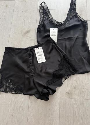 Продам сатиновий комплект zara