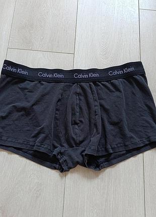 Чорні труси чоловічі базові боксерки котонові calvin klein xl 14 42 50