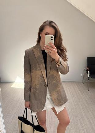 Піджак однобортний zara жакет