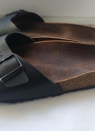 Мужские кожаные шлепанцы birkenstock 29см