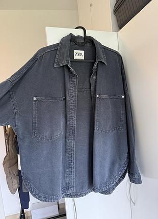 Джинсова сорочка zara