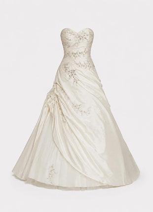 Свадебное платье pronovias barcelona айвори со шлейфом размер 40 xs s