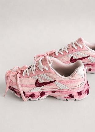 Жіночі кросівки nike v2k run pink / білі з рожевими вставками