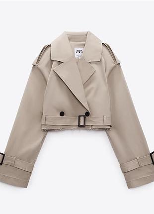 Укороченный тренч zara