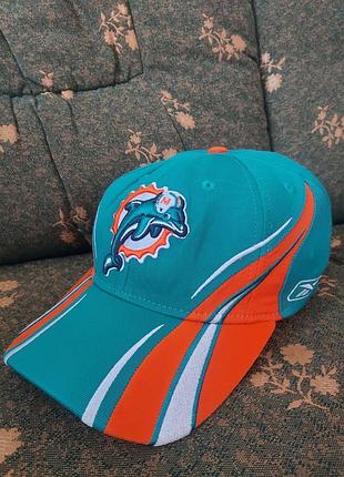 Бейсболка reebok miami dolphins (equipment)