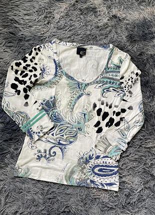 Білий лонгслів just cavalli