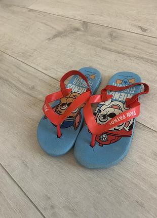 Заголовок: дитячі в'єтнамки paw patrol із ремінцем на п'яті кроксы шлепанцы щенячий патруль