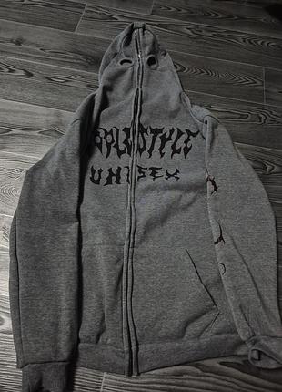 Крутая кофта, зип худи/худи в стиле streetwear, эмо, панк, неформальная одежда. неформальний одяг. кофта зіп худі