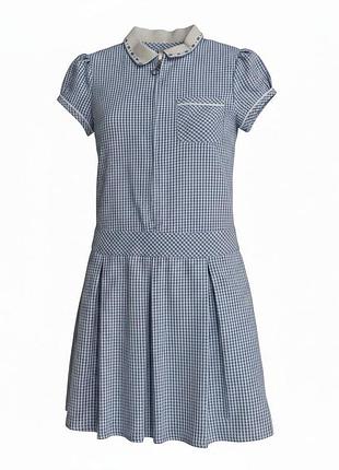 Платье f&amp;f летнее для девочки голубое,7-8р